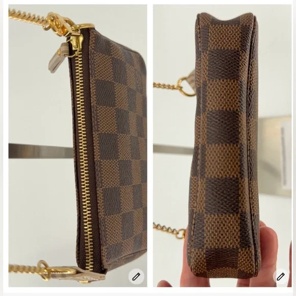 LV Limited Edition Mini Pochette Accessories in Damier Ebene “Trunks and Locks” - Picture 8 of 11